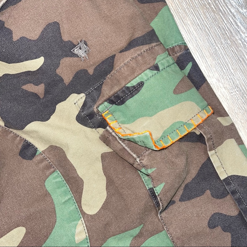 Polo Ralph Lauren Classic Kauai Camo Distressed Cargo Flag Utility Pants 34 30 - Picture 9 of 10